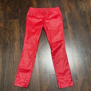 Bright Red Skinny Pants